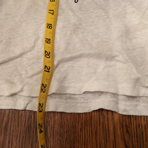 J Crew Human Being Cream Linen T-Shirt - Picture 9 of 10